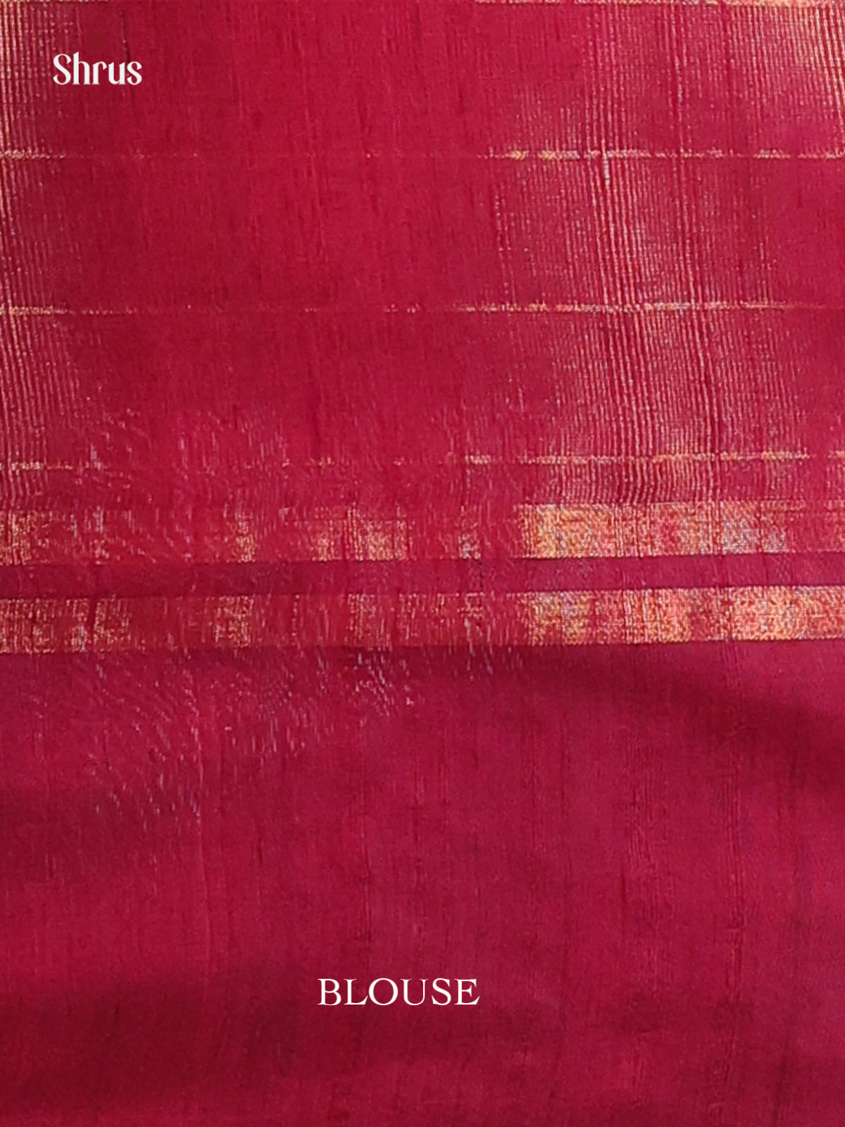 Green & Maroon - Raw Silk Saree - Shop on Shrus.com