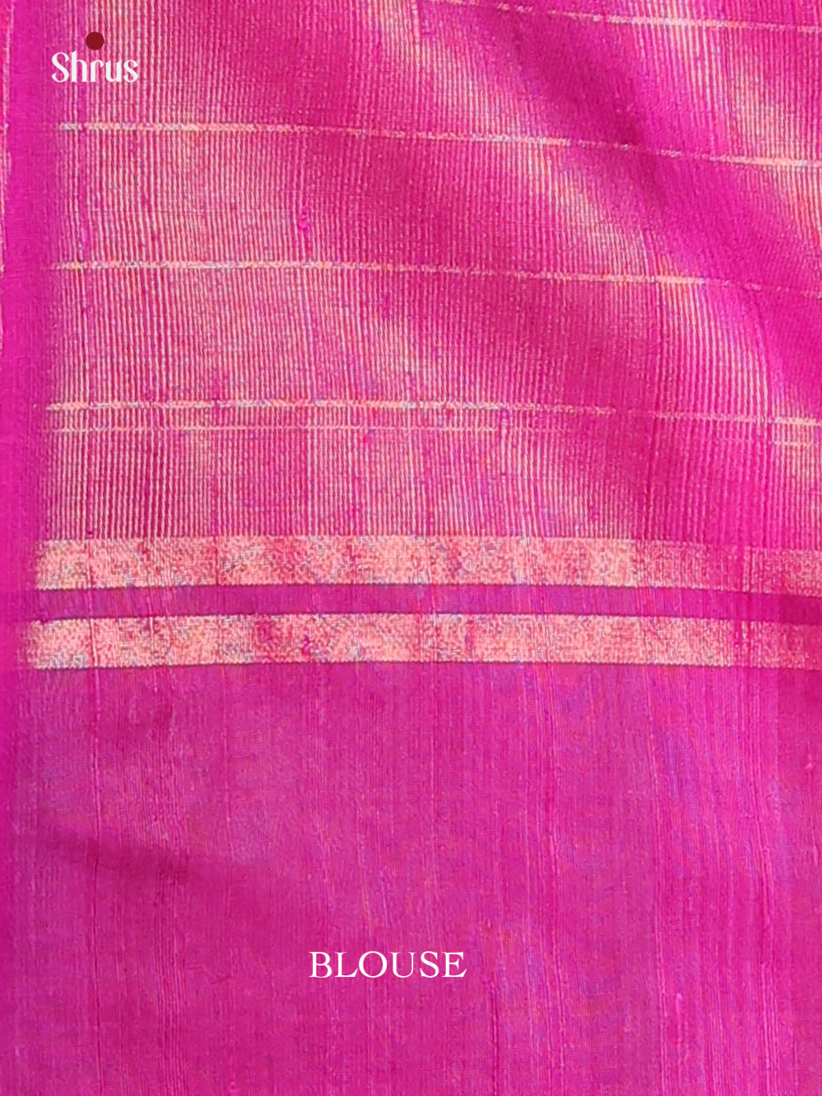 Green & Majenta - Raw Silk Saree - Shop on Shrus.com