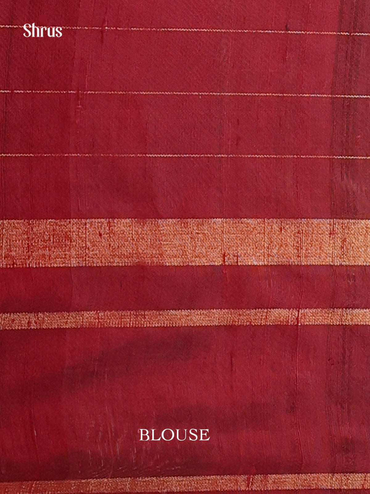 Green & Maroon - Raw Silk Saree - Shop on Shrus.com