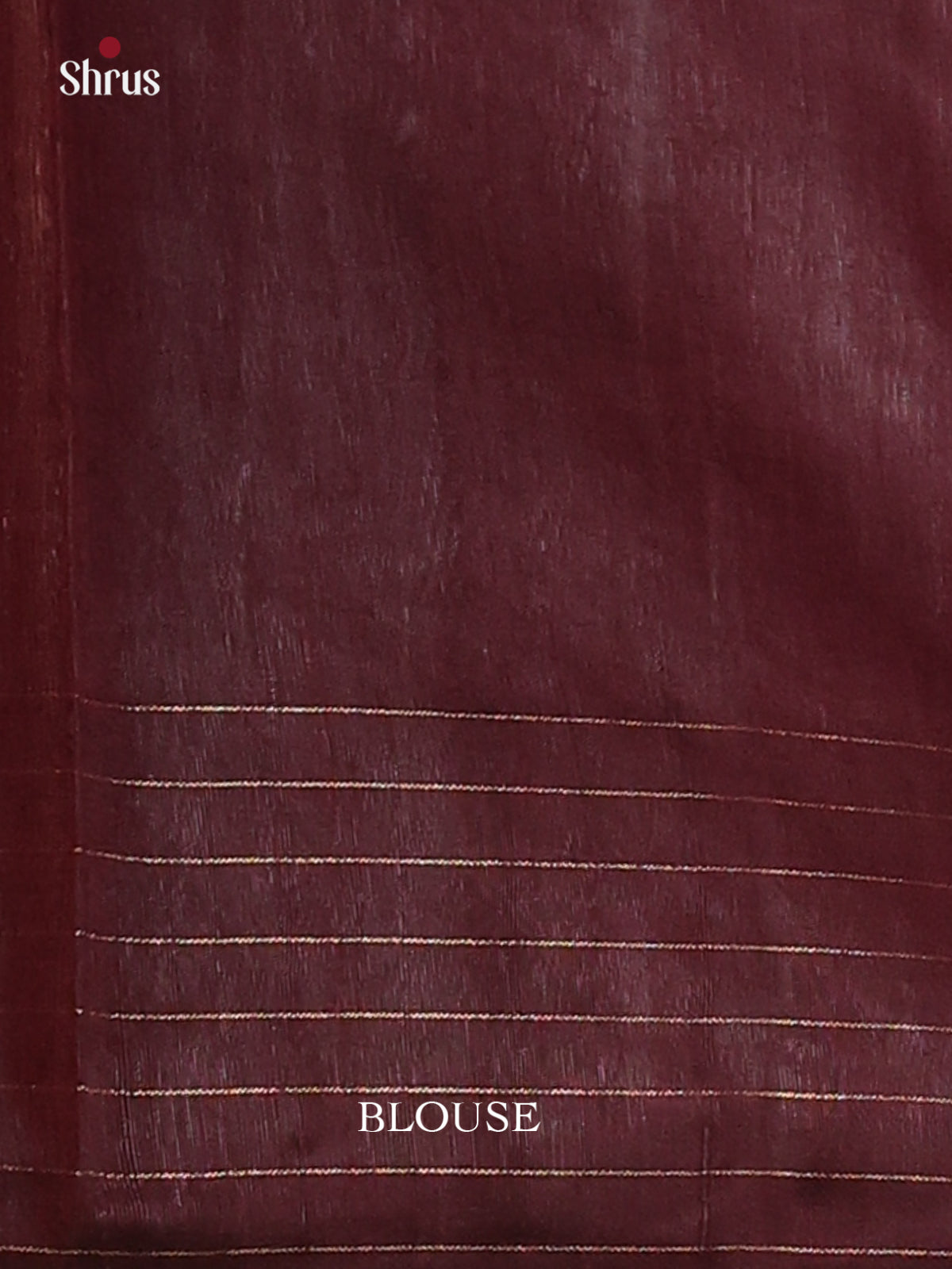 Red & Brown - Raw Silk Saree - Shop on Shrus.com
