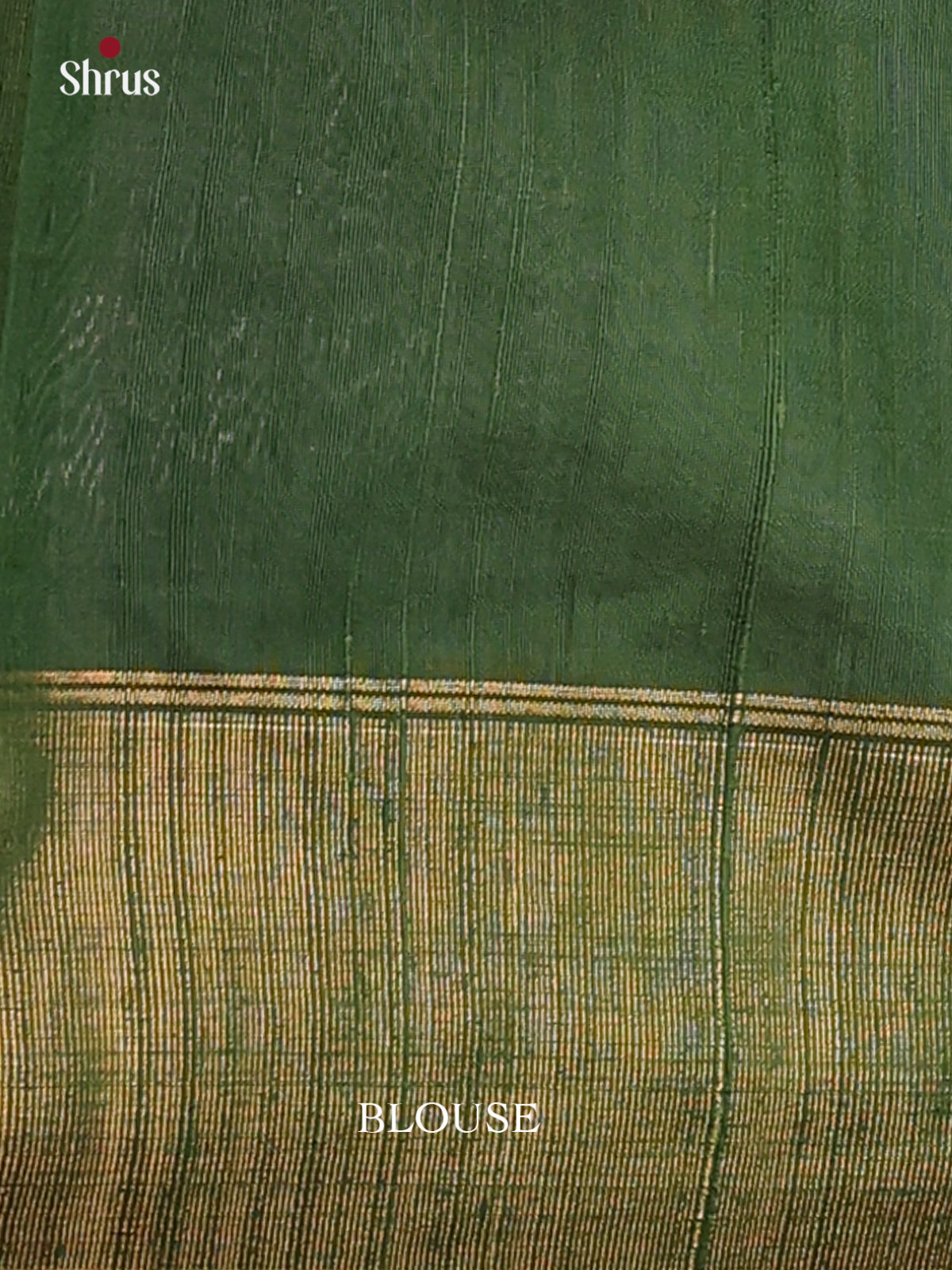 Wine & Green - Raw Silk Saree - Shop on Shrus.com