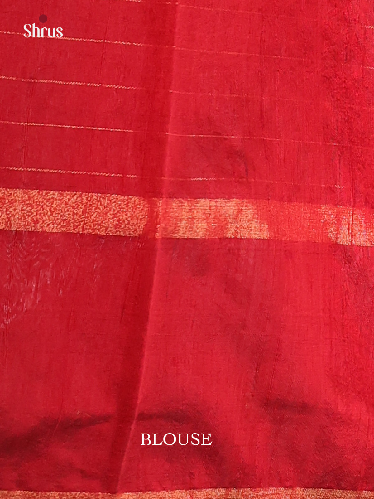 Red(Single Tone) - Raw Silk Saree - Shop on Shrus.com