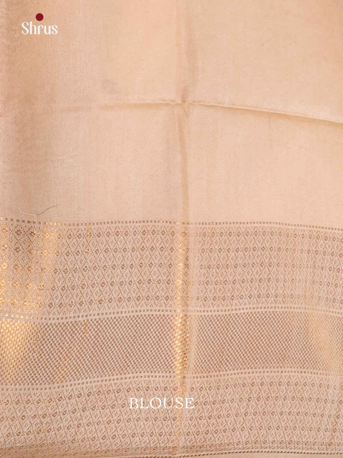 Purple & Cream - Semi Tussar Saree - Shop on Shrus.com