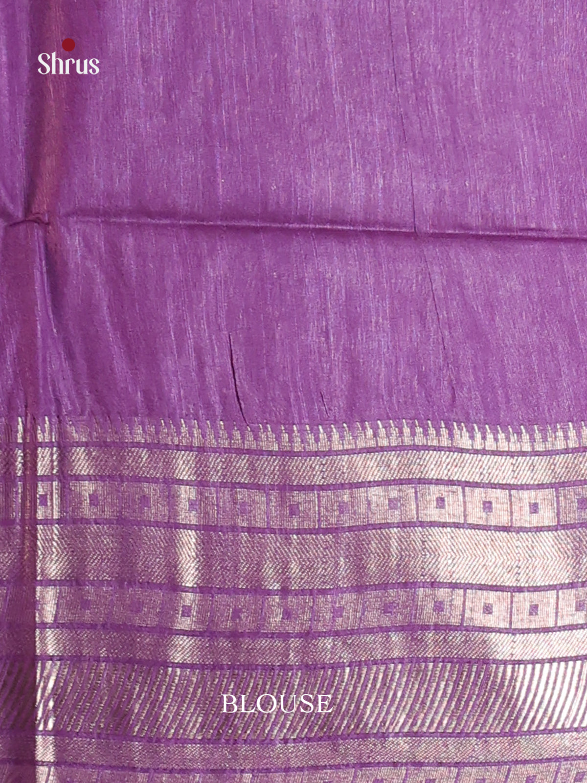 Brown & Purple- Semi Tussar Saree - Shop on Shrus.com