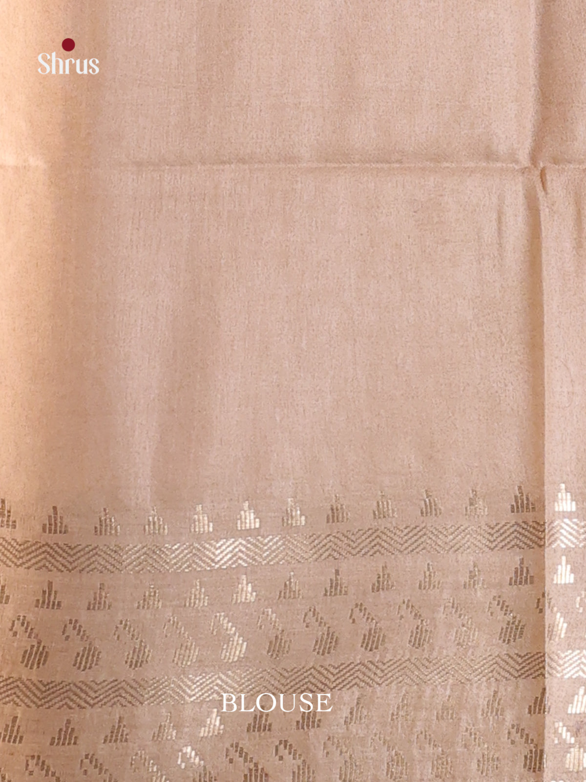 Wine & Cream- Semi Tussar Saree - Shop on Shrus.com