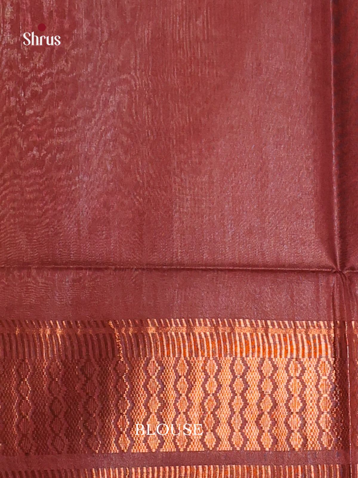 Bluish Grey & Brown- Semi Tussar Saree - Shop on Shrus.com