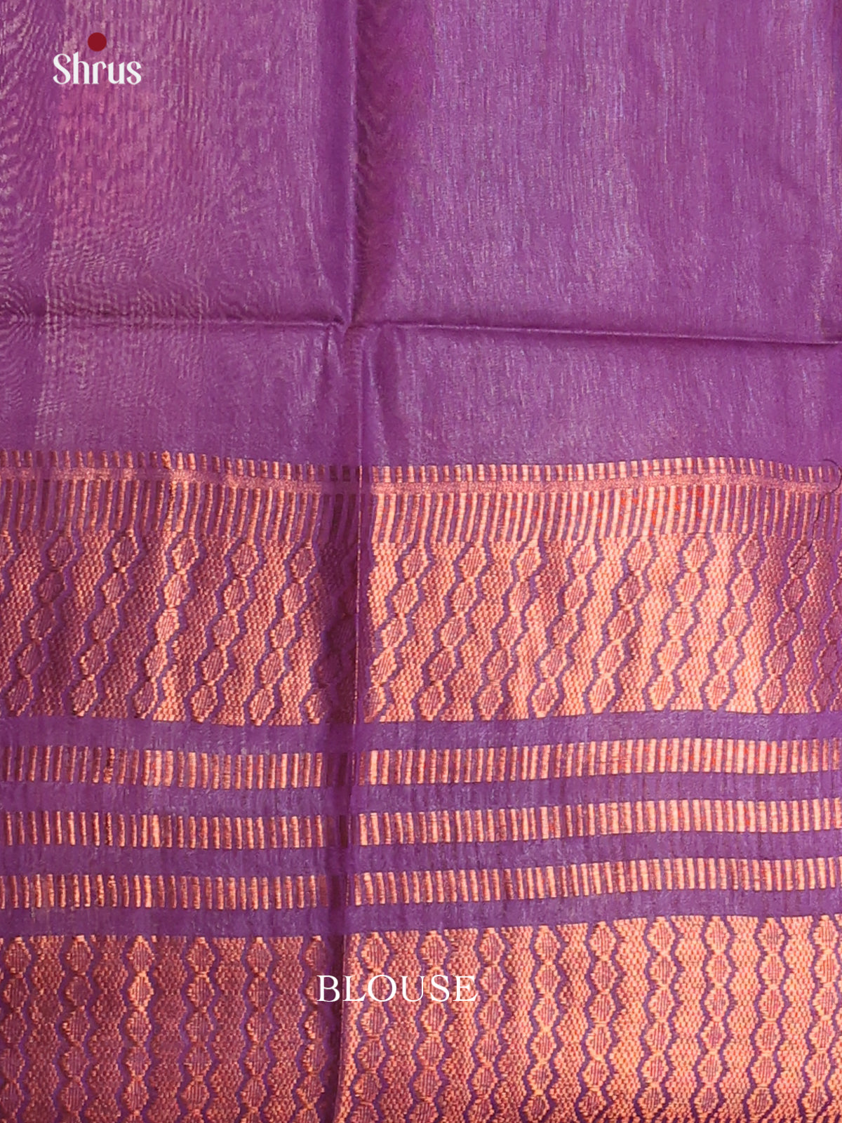 Brown & Violet - Semi Tussar Saree - Shop on Shrus.com