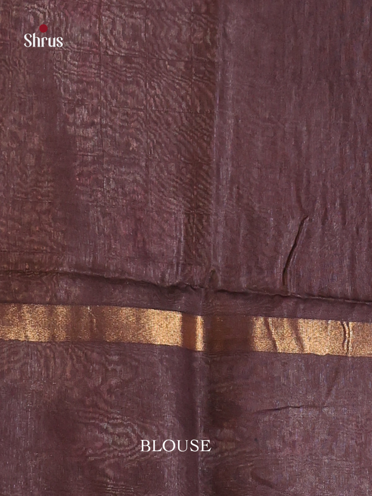 Gold & Brown - Semi Tussar Saree - Shop on Shrus.com