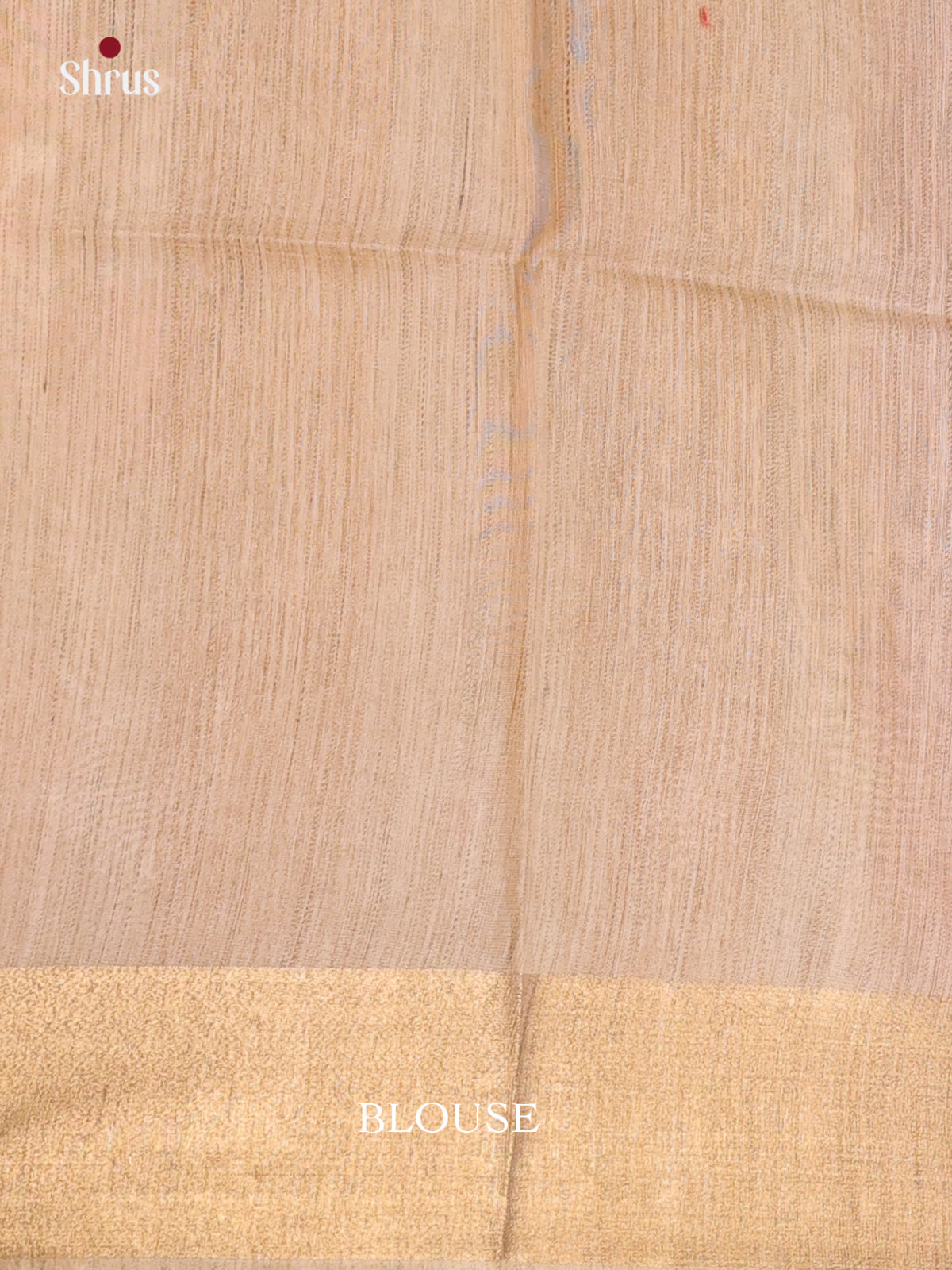 Dusty Brown & Cream- Semi Tussar Saree - Shop on Shrus.com