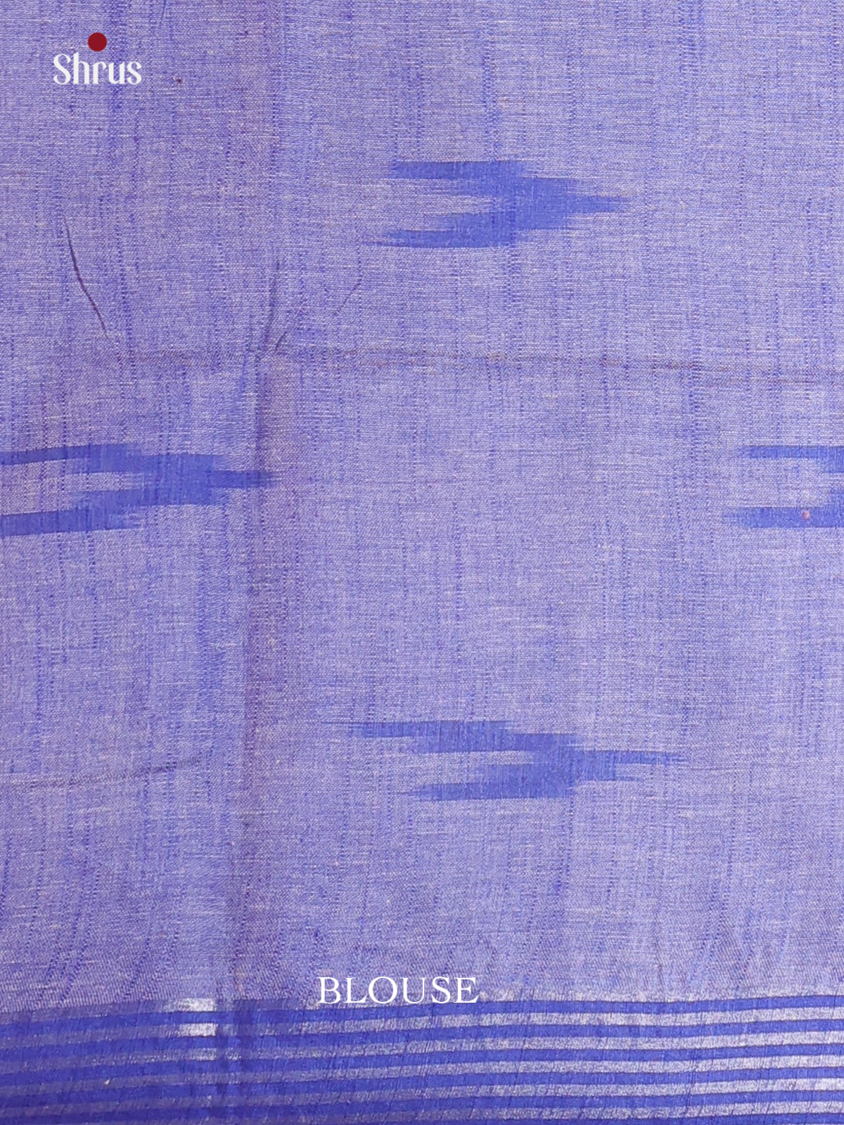 Blue & Purple - Semi Ikkat Saree - Shop on Shrus.com
