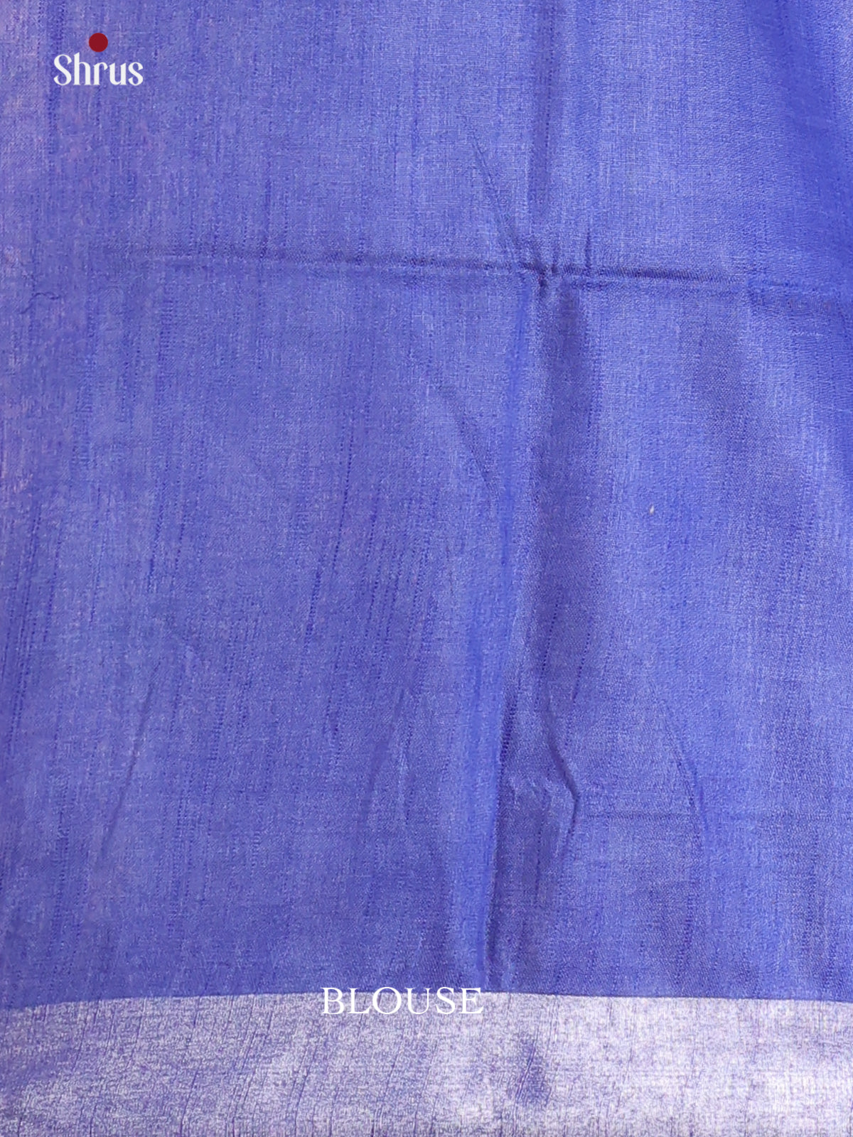 White & Blue - Semi Ikkat Saree - Shop on Shrus.com