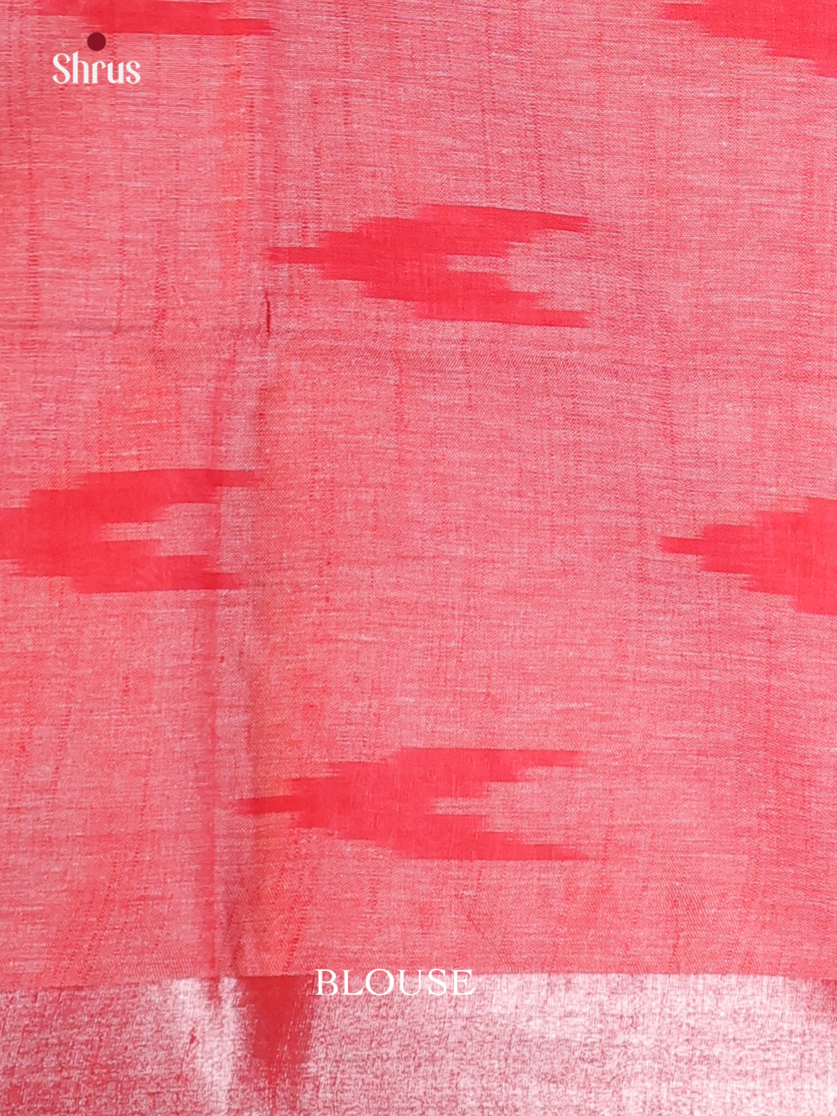 Lavender & Red - Semi Ikkat Saree - Shop on Shrus.com