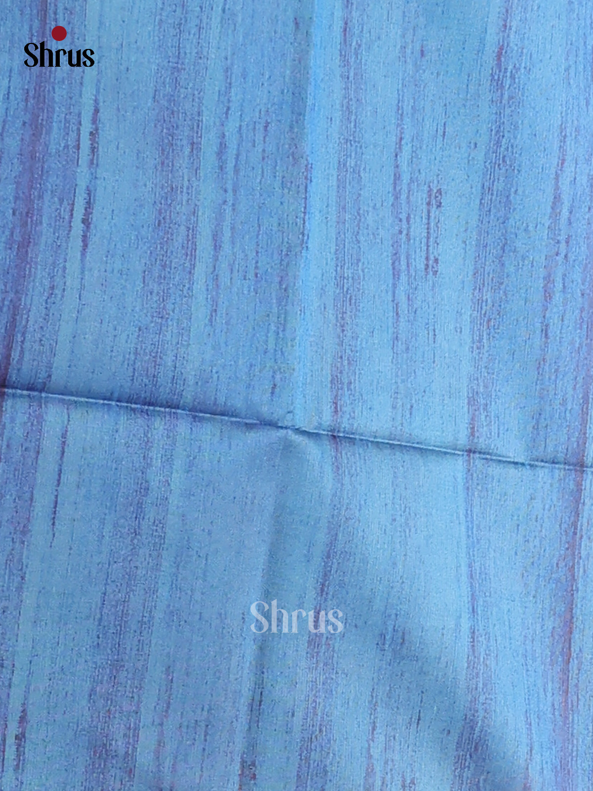 Blue & Cream - Printed Madhubani Saree - Shop on Shrus.com