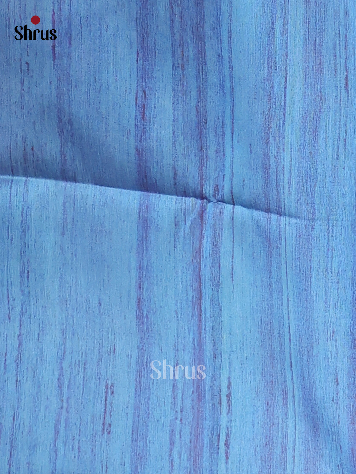 Blue & Cream- Printed Madhubani Saree - Shop on Shrus.com