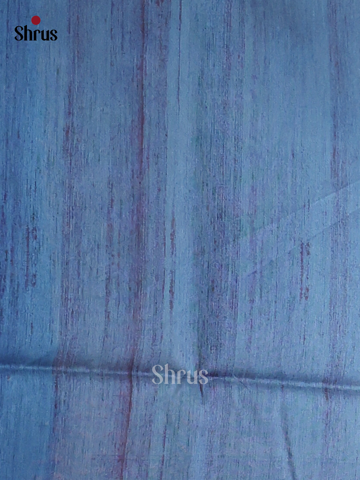 Blue & Cream - Printed Madhubani Saree - Shop on Shrus.com