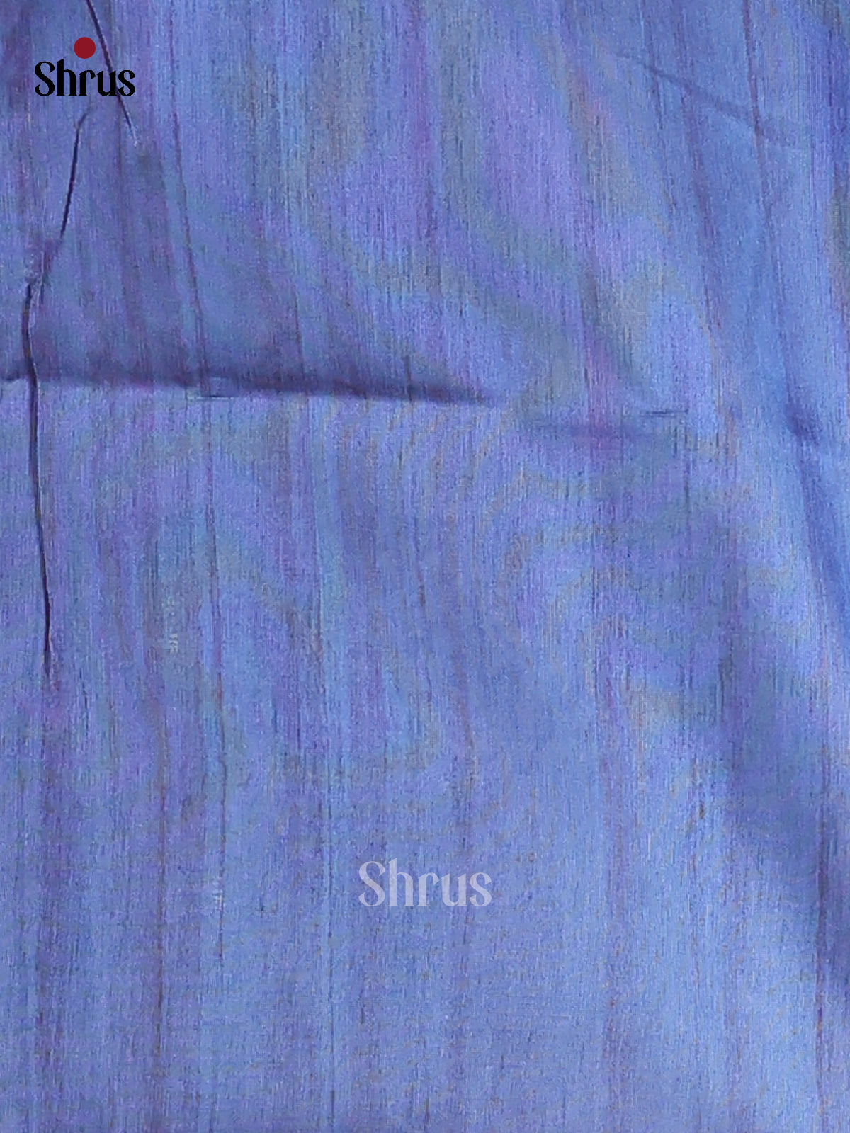 Blue & Cream- Printed Madhubani Saree - Shop on Shrus.com