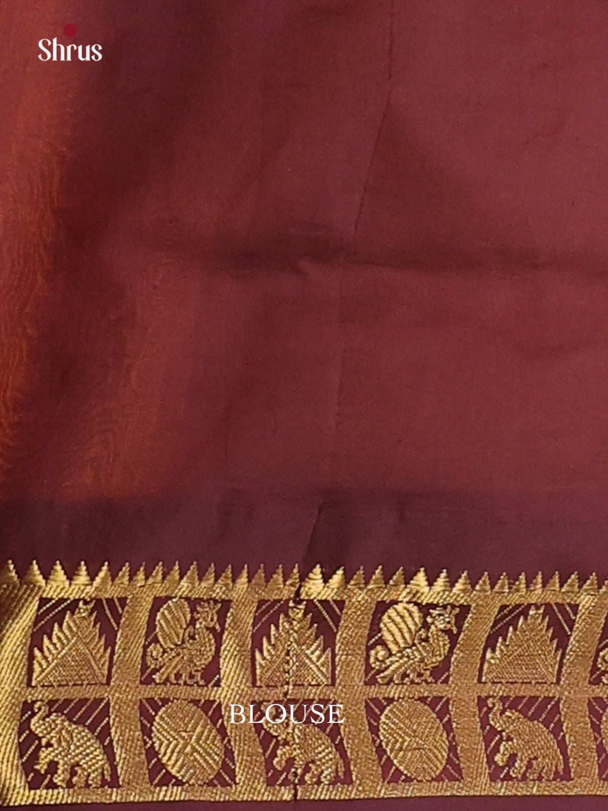 Mambazha Yellow & Brown- Silkcotton-halfpure Saree - Shop on Shrus.com