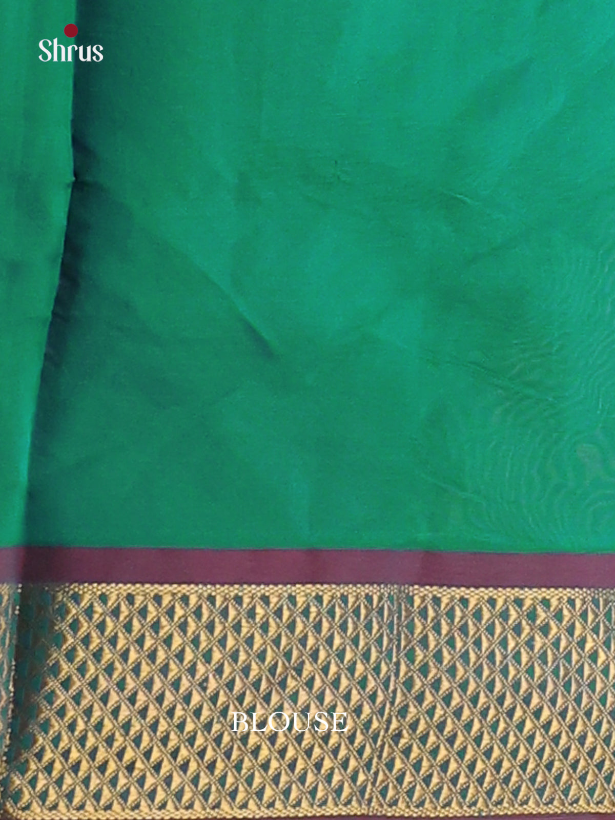 Purple & Green- Silkcotton-halfpure Saree - Shop on Shrus.com