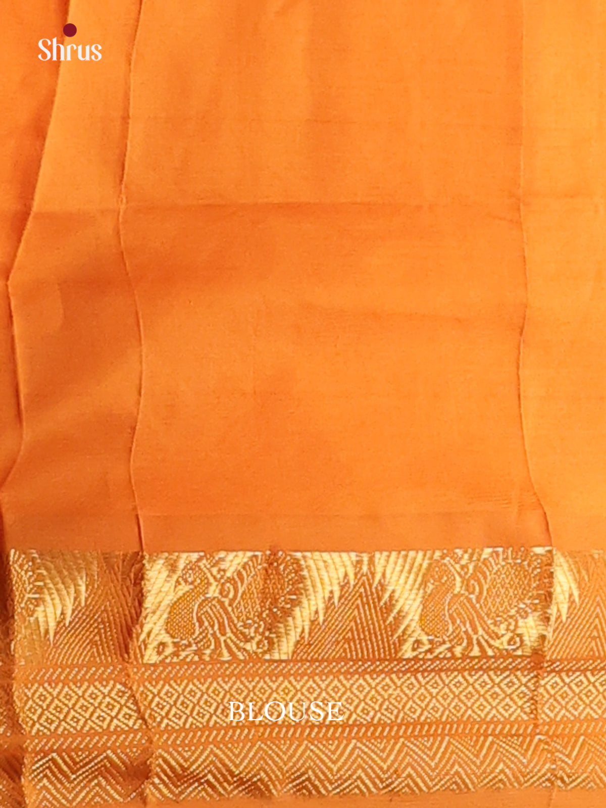 Red & Orange - Silkcotton-halfpure Saree - Shop on Shrus.com