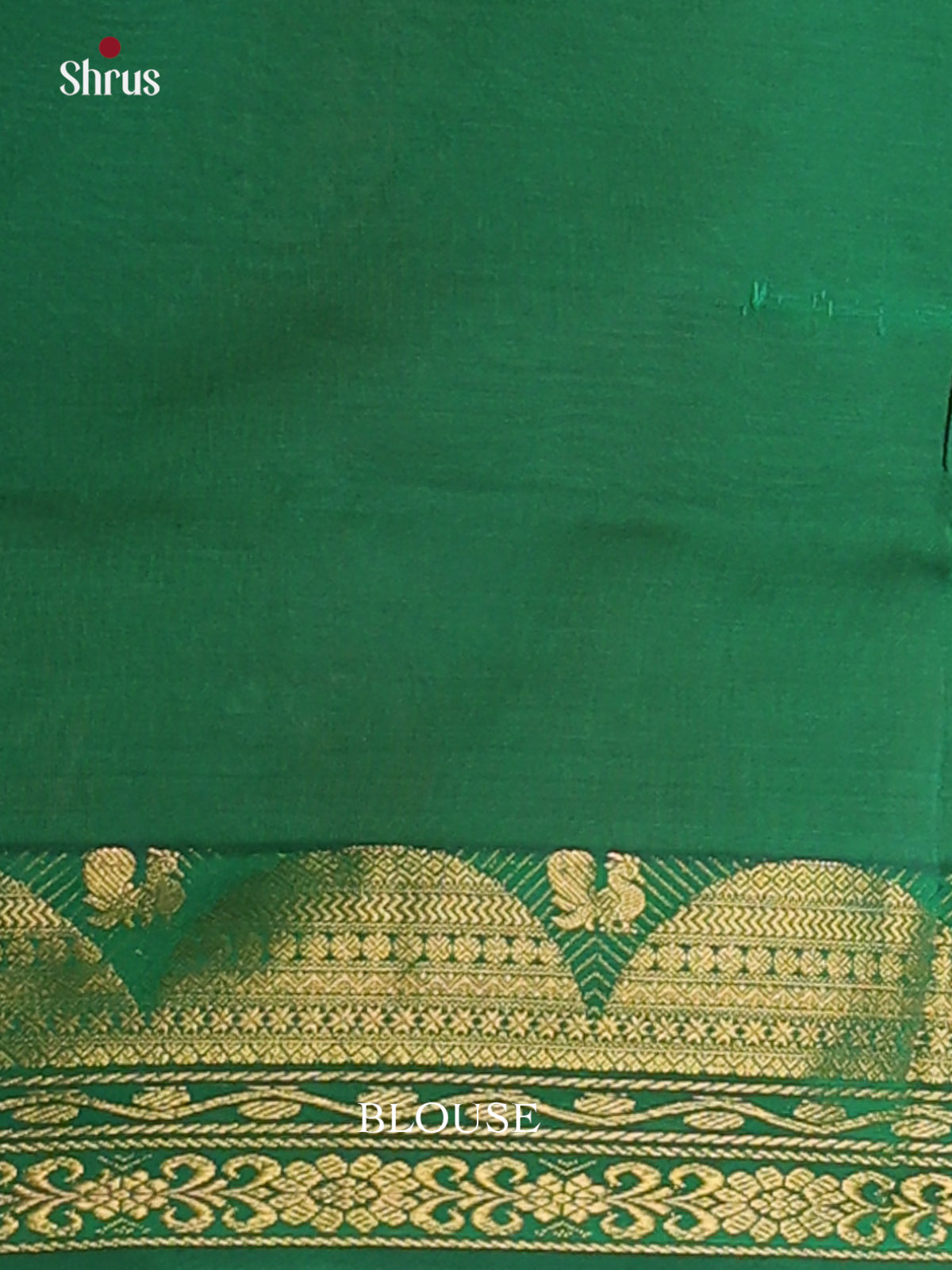 Brick Orange & Green - Silkcotton-halfpure Saree 1