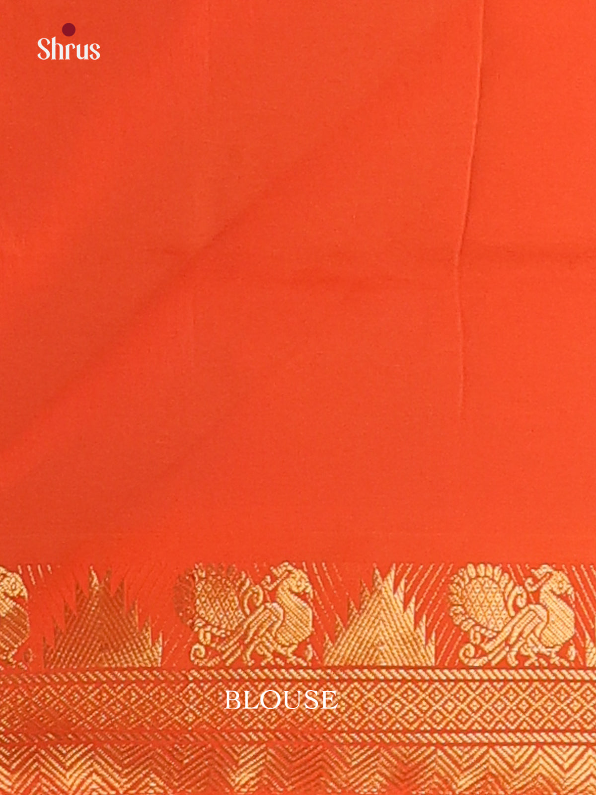 Lavender & Orange - Silkcotton-halfpure Saree - Shop on Shrus.com