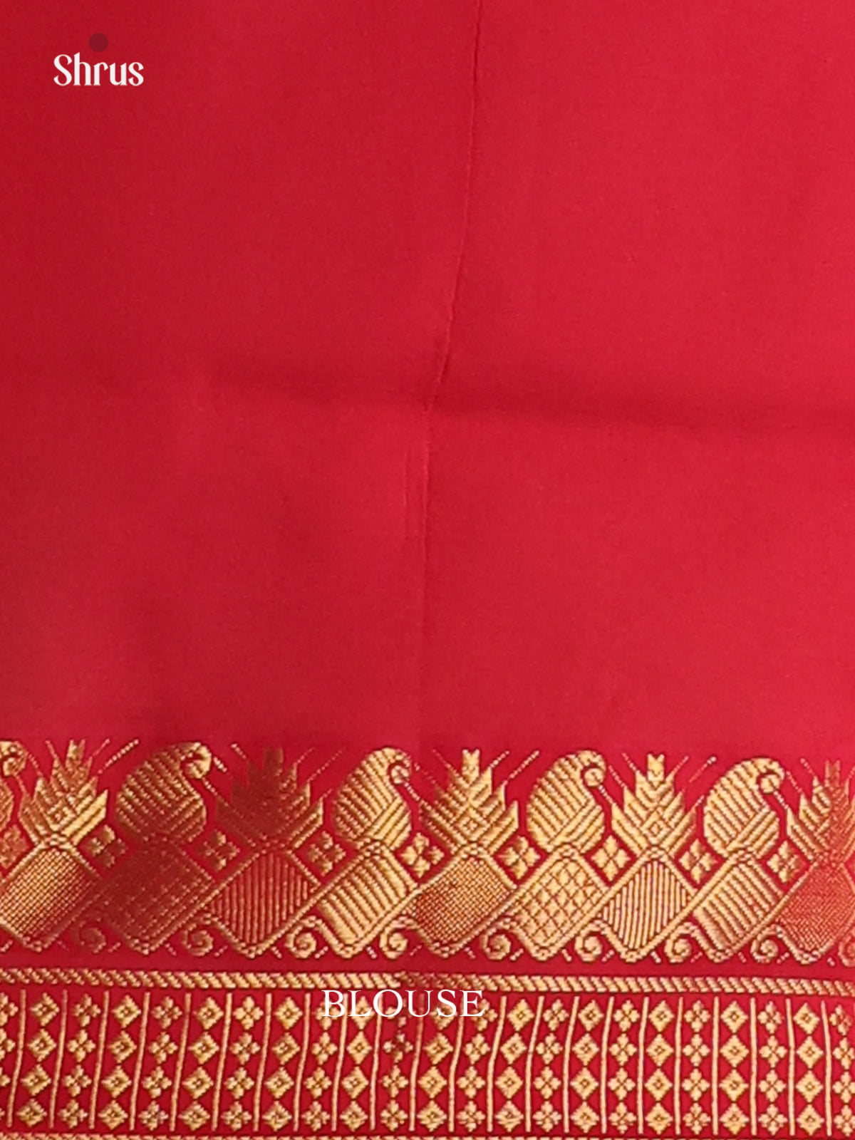 Green & Red - Silkcotton-halfpure Saree - Shop on Shrus.com