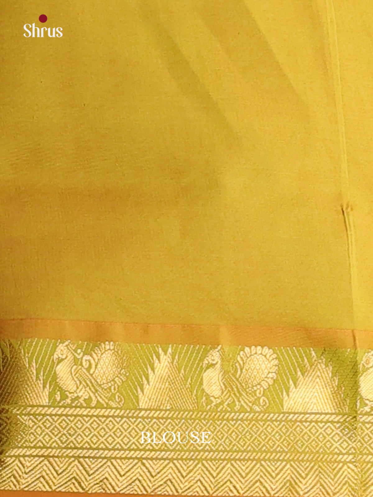 Pink & Mustardy Green - Silkcotton-halfpure Saree - Shop on Shrus.com