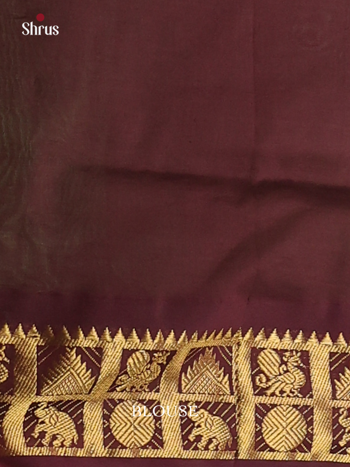 Green & Brown - Silkcotton-halfpure Saree - Shop on Shrus.com