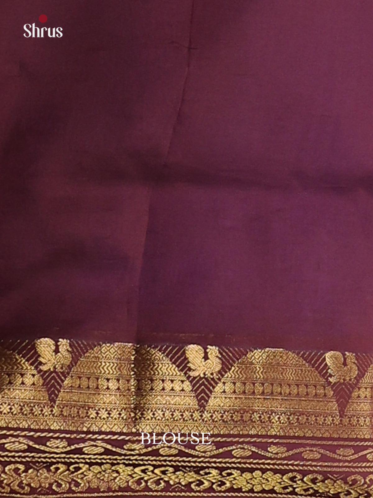 Purple & Brown - Silkcotton-halfpure Saree - Shop on Shrus.com