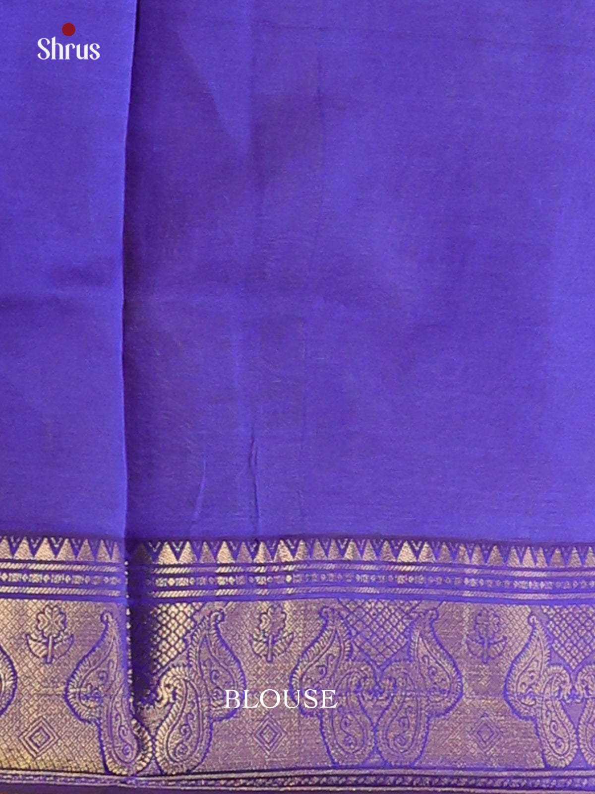 Leaf Green & Blue - Silkcotton-halfpure Saree - Shop on Shrus.com