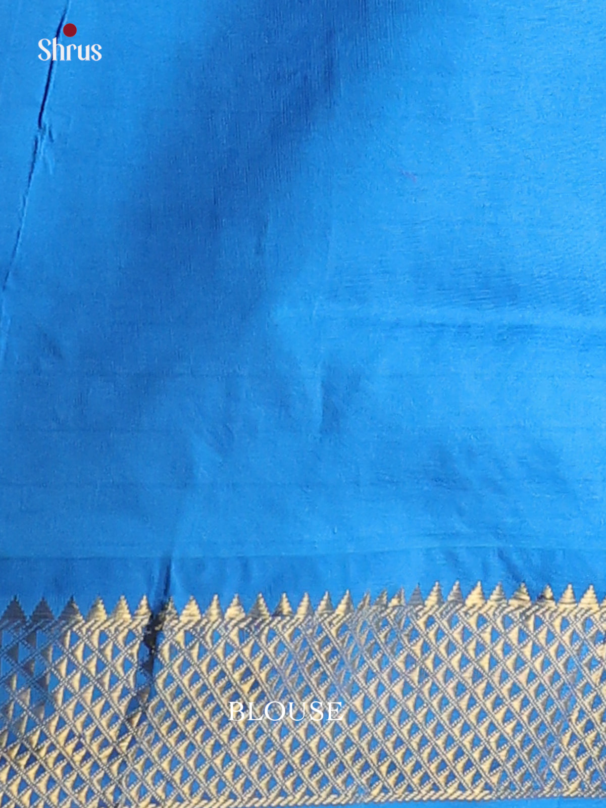 Black & Blue - Silkcotton-halfpure Saree - Shop on Shrus.com