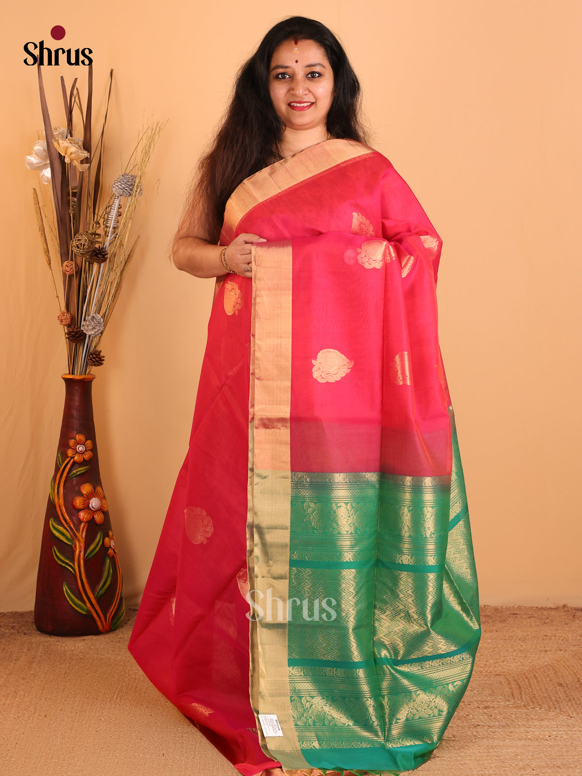 DCS07246 - Silk Cotton Saree - Shop on Shrus.com