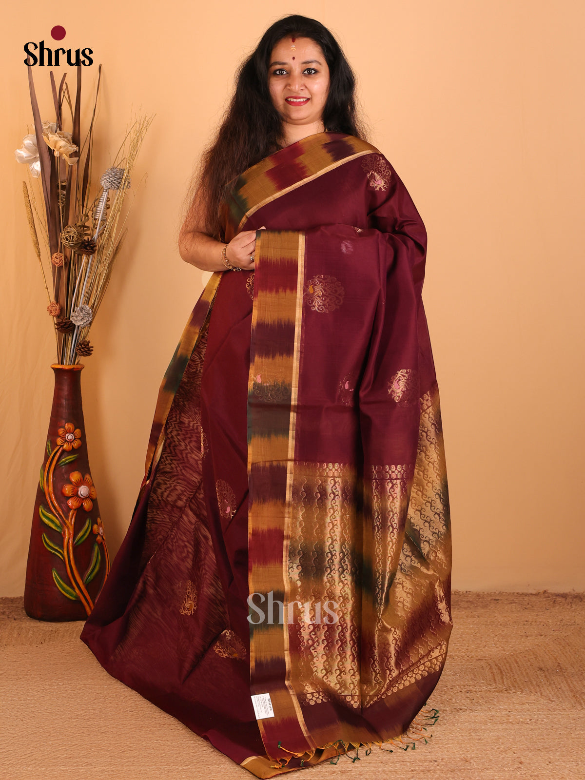 DCS07269 - Silk Cotton Saree - Shop on Shrus.com