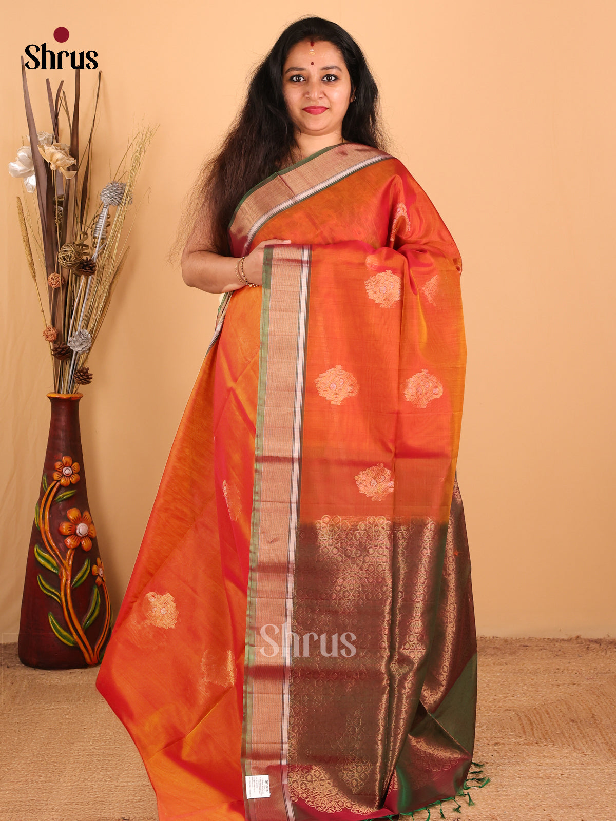 DCS07273 - Silk Cotton Saree - Shop on Shrus.com
