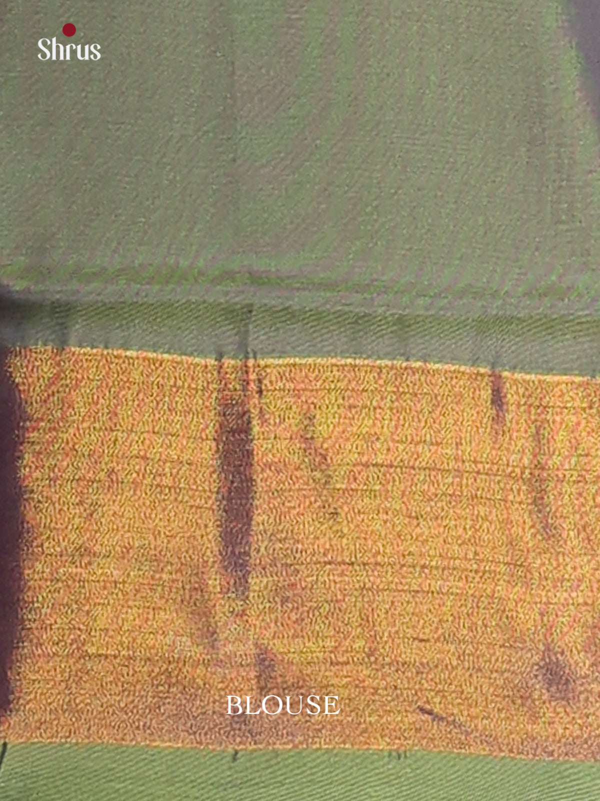 Brown & Green - Semi uppada Saree - Shop on Shrus.com