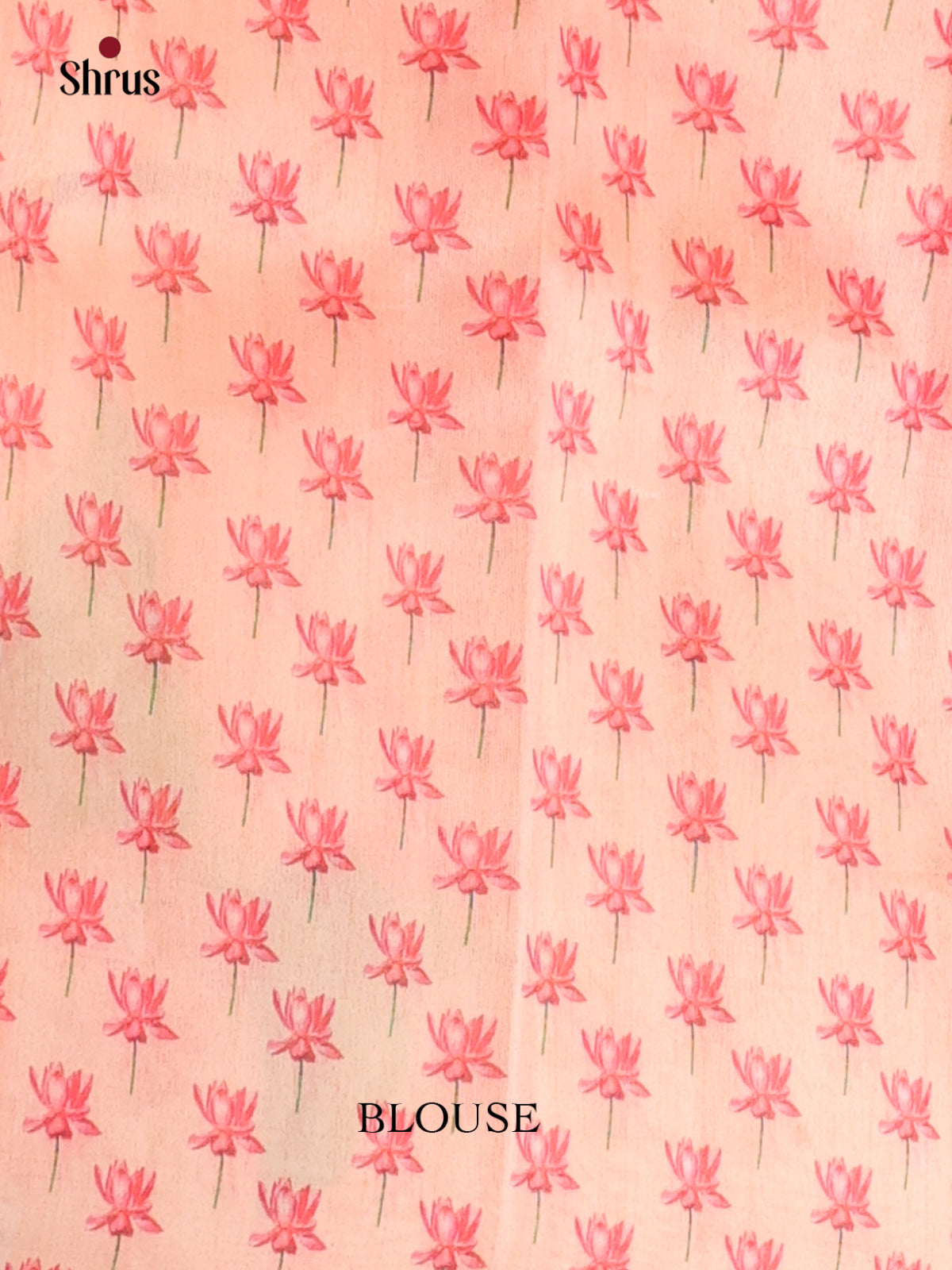 Peach- Semi Tussar Saree - Shop on Shrus.com