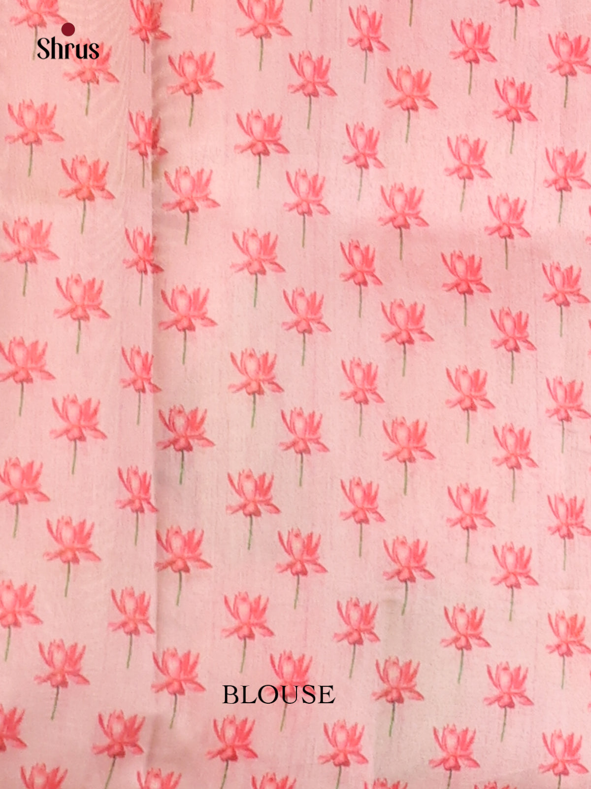 Pink - Semi Tussar Saree - Shop on Shrus.com
