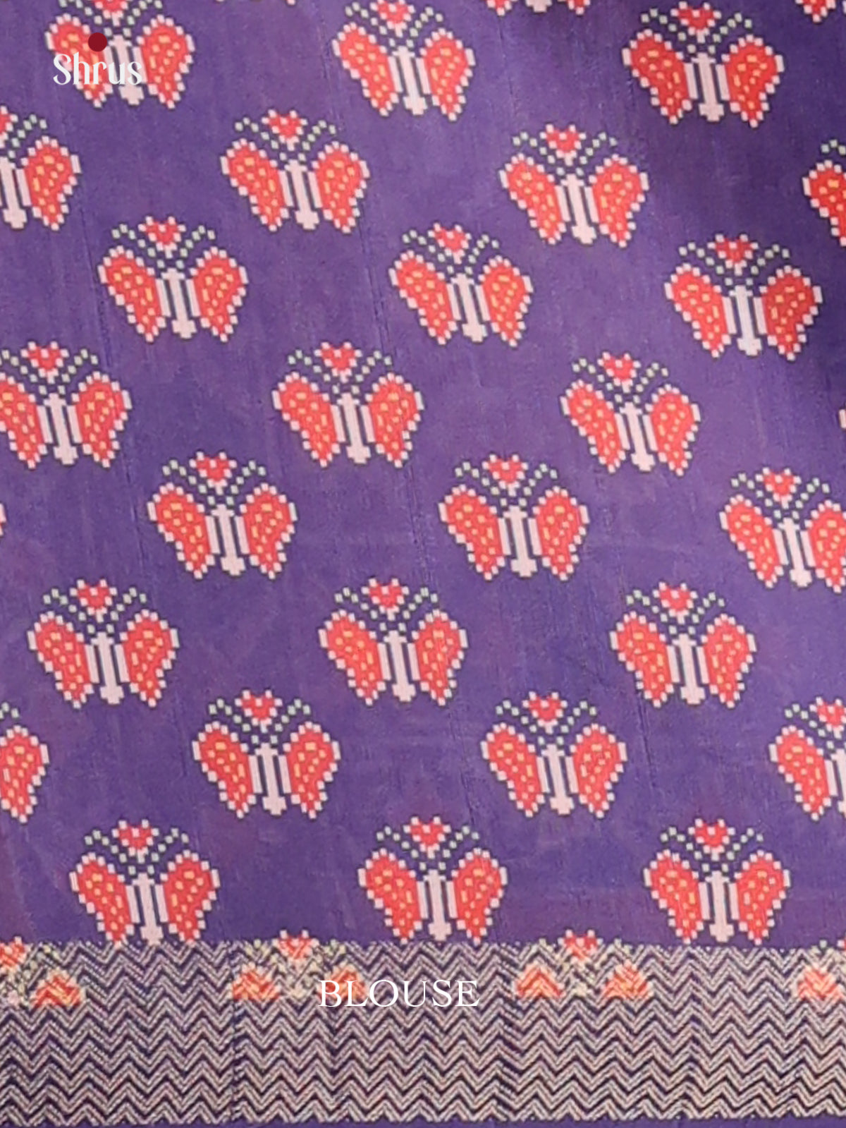 Brown & Purple- Champa semitussar Saree - Shop on Shrus.com