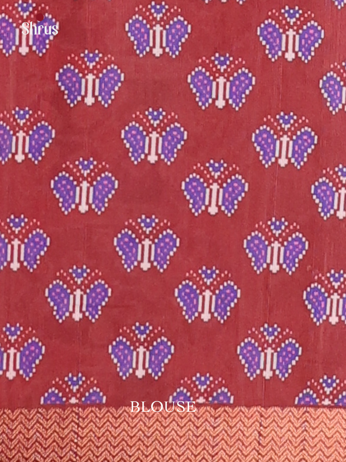 Purple & Brown - Champa semitussar Saree - Shop on Shrus.com