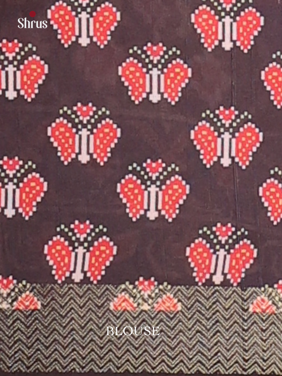 Brown- Champa semitussar Saree - Shop on Shrus.com