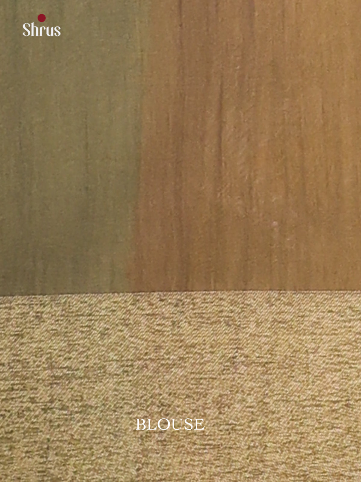Peach & Mehandi Green - Champa Semi Tussar Saree - DCS11058 - Shop on Shrus.com
