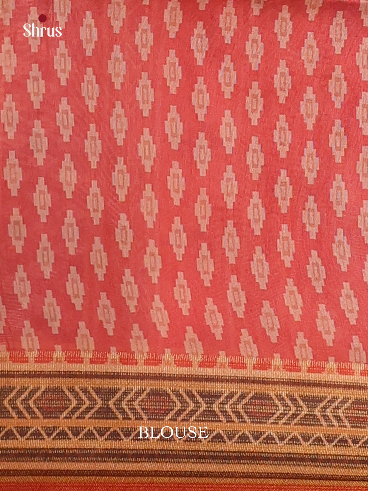 Dark Peacock blue & Orange - Champa Semi Tussar Saree - DCS11090 - Shop on Shrus.com