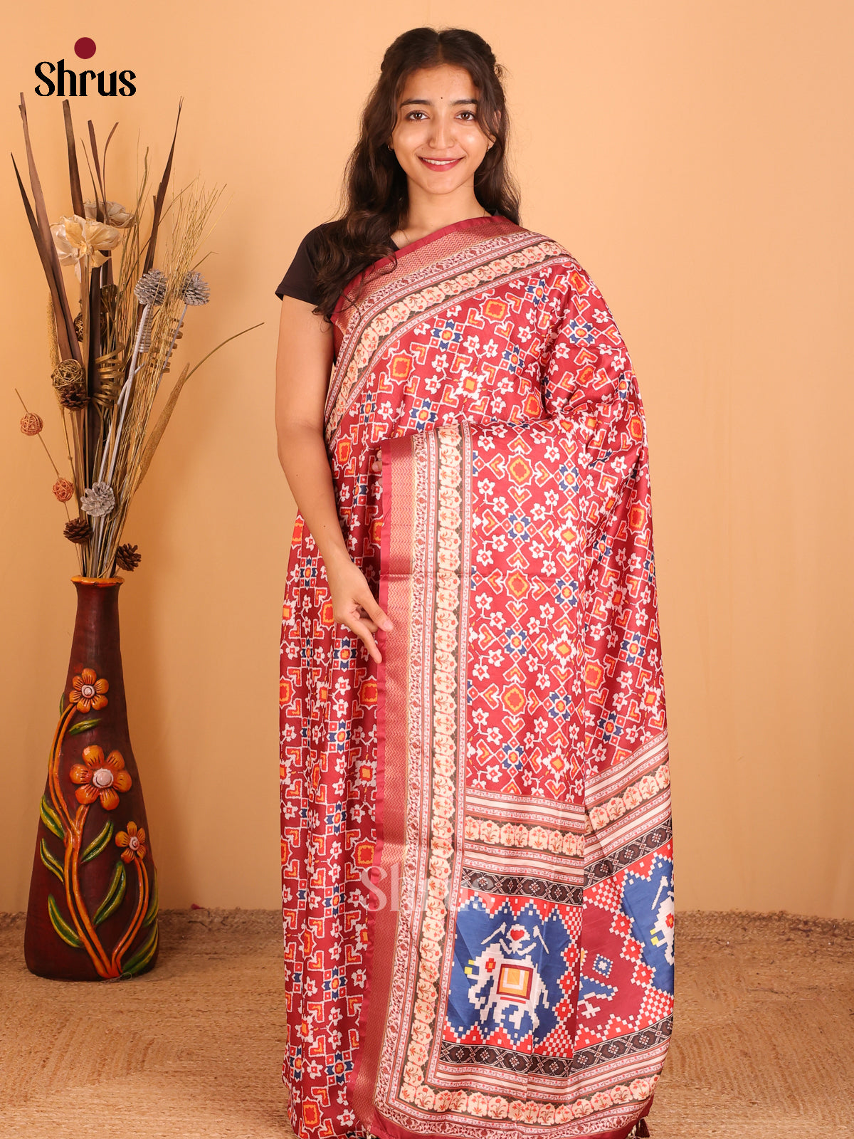 DCS11105 - Champa semitussar Saree - Shop on Shrus.com