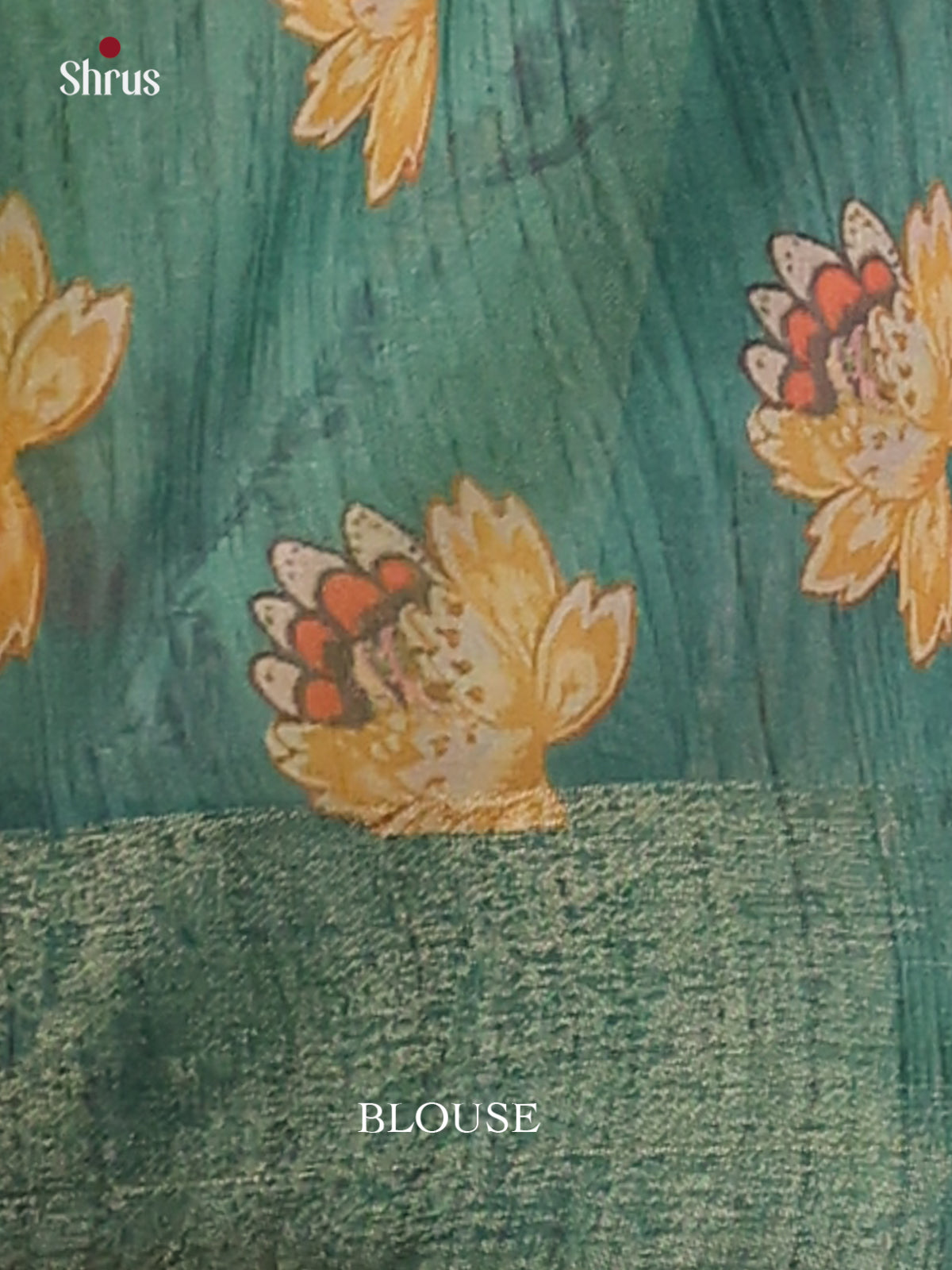 Pista Green & Teal Green - Champa Semitussa Saree - DCS11129 - Shop on Shrus.com