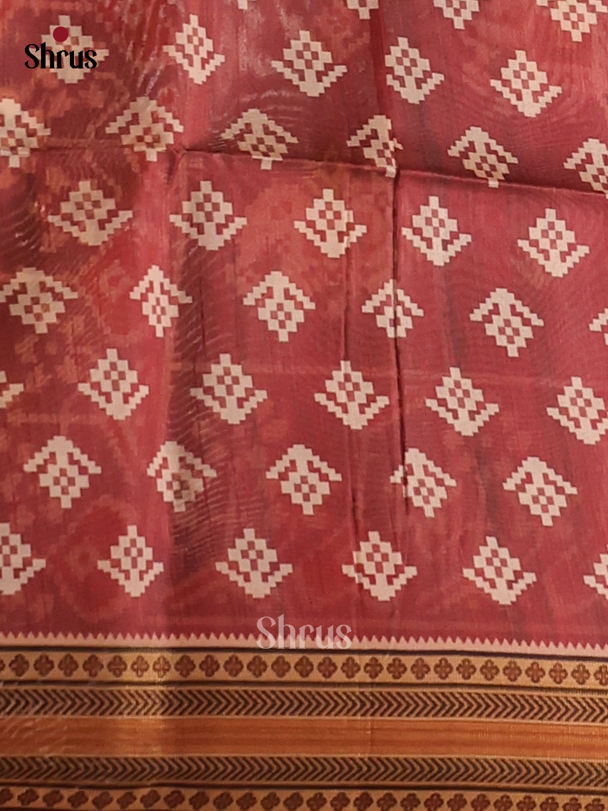 Elephant Grey & Brown - Champa Semi tussar Saree - DCS11136 - Shop on Shrus.com