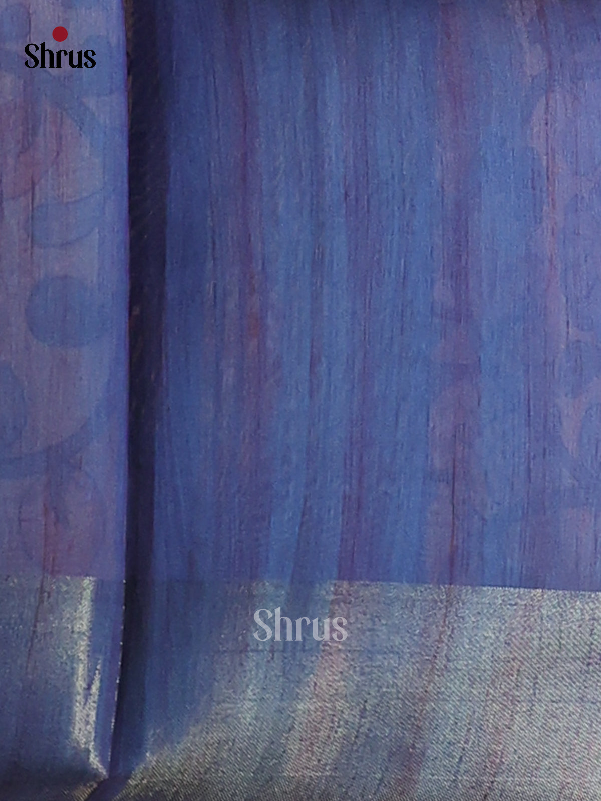 Blue & Sandal - Champa Semitussa Saree - DCS11148 - Shop on Shrus.com
