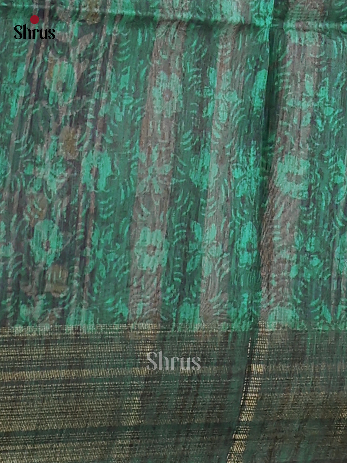 Ice blue & Peacock blue - Champa Semi tussar Saree - DCS11159 - Shop on Shrus.com