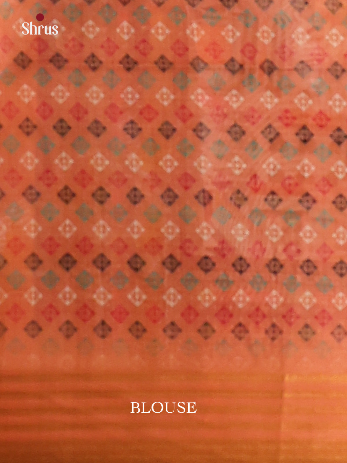 Cream & Orange - Champa Semi tussar Saree - DCS11167 - Shop on Shrus.com