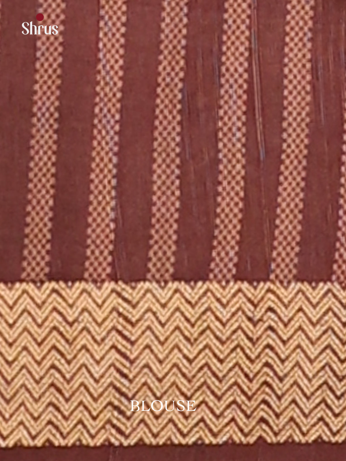 Sandal & Brown - Champa Semitussa Saree - DCS11187 - Shop on Shrus.com
