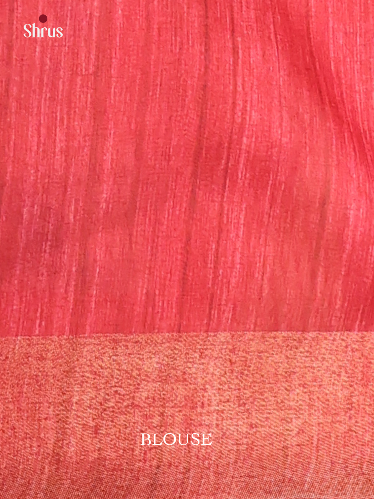 Peach & Red- Champa semitussar Saree - Shop on Shrus.com